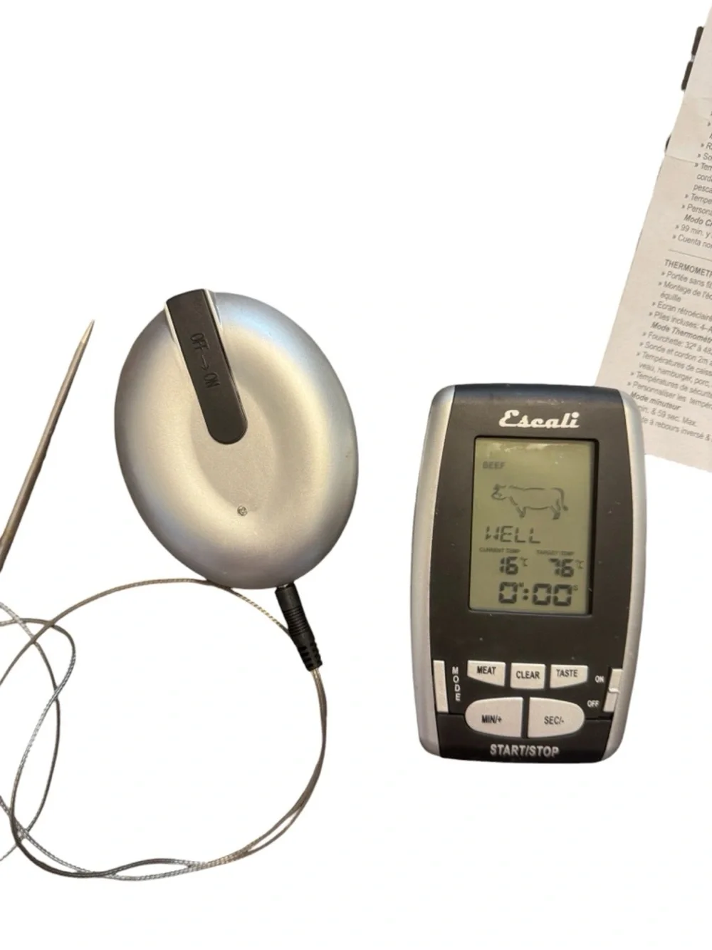 Escali wireless remote